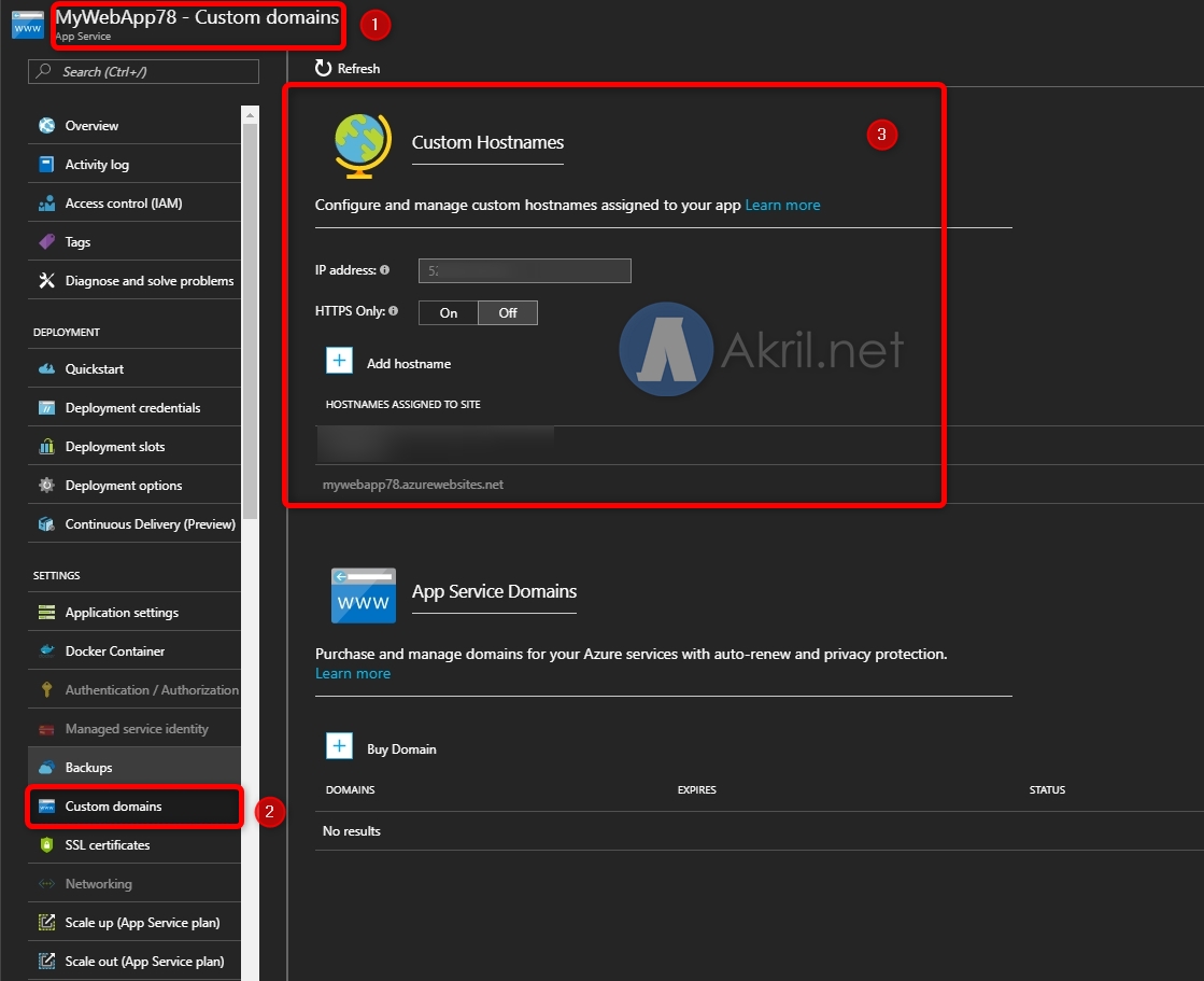 Utiliser Un Domaine Personnalis Sur Azure Web App Akril Net