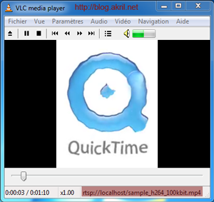 VLC avec Darwin Streaming Server