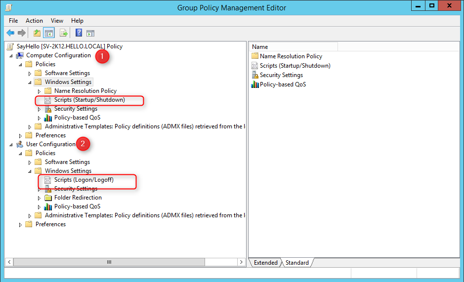Group Policy Management Editor console (gpmc.msc)