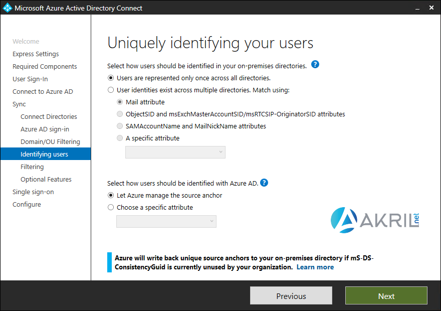 Installation Azure AD Connect (Suite)