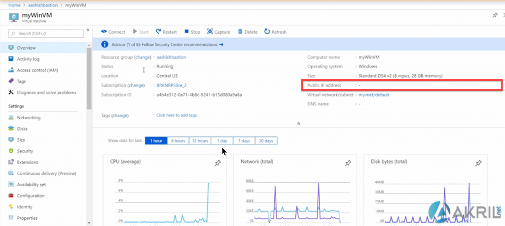 Azure Bastion - Pas besoin d'adresse IP sur la VM