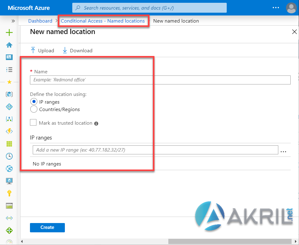 Conditional Access - Named Locations