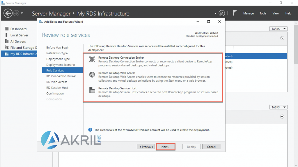 Installation des rôles Remote Desktop Services (5)