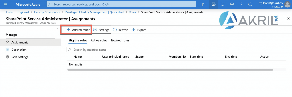 Utilisation de PIM - Privileged Identity Management - 3