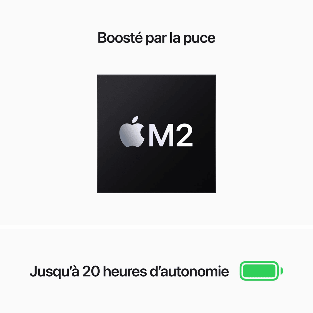 20h d'autonomie avec la nouvelle puce d'Apple : M2 ?