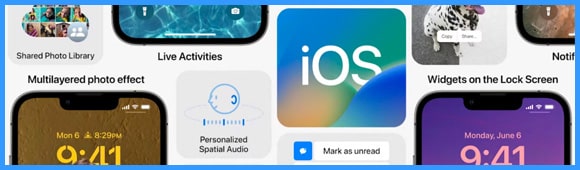 bannière iOS 16