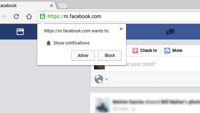 Facebook souhaite pouvoir vous envoyer des notifications