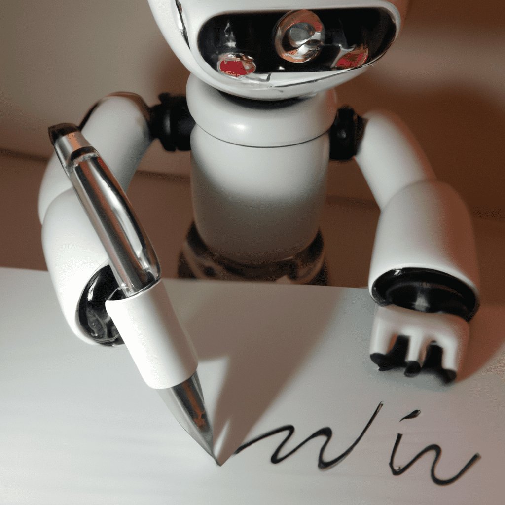 Robot qui écrit une lettre