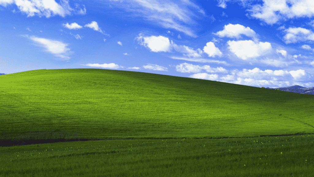 Fond d'écran Bliss de Windows XP