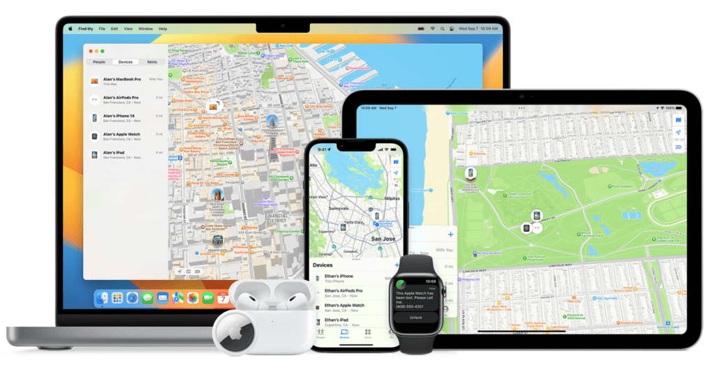 Outil "Find My" de Apple