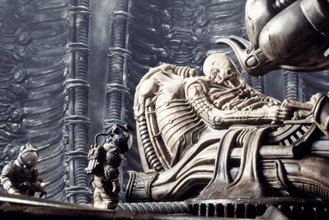 Scène du film Prometheus de 2012, réalisé par Ridley Scott