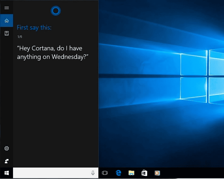 Apparence de Cortana dans Windows 10