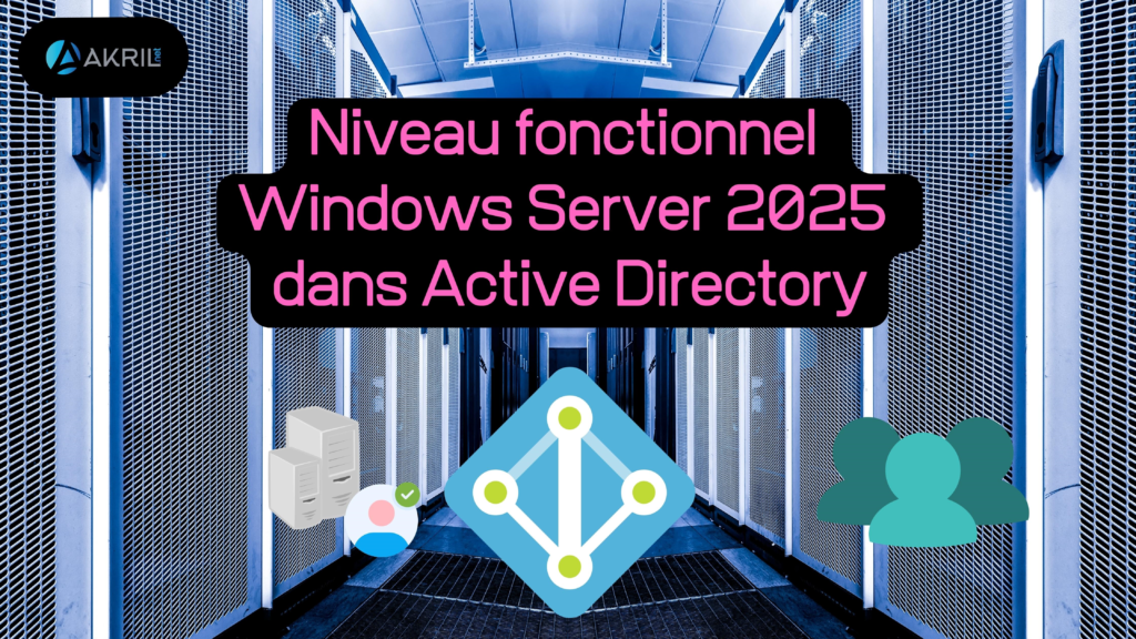 Niveau fonctionnel Windows Server 2024 dans Active Directory