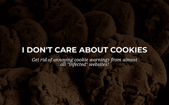 Extension pour navigateur Internet : I don't care about cookies