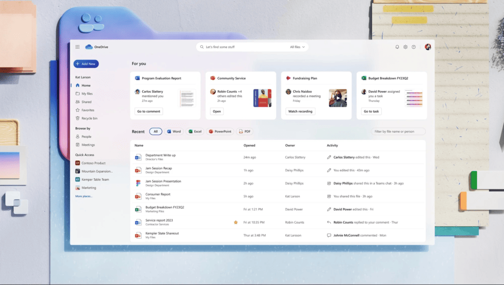 Nouvelle interface de OneDrive - image 2/3