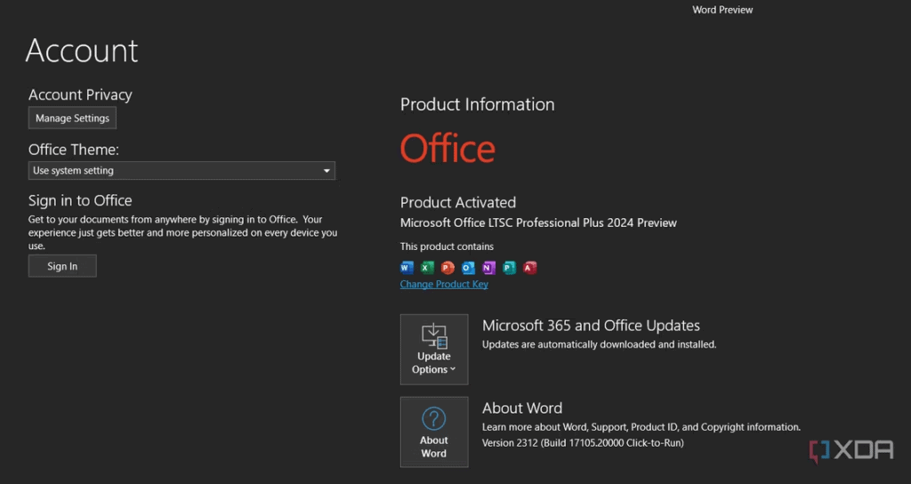 Source image : https://www.xda-developers.com/microsoft-office-2024-coming/