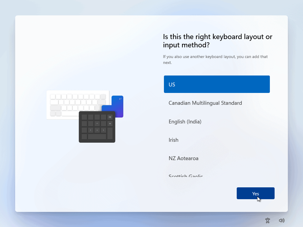 Choix de la méthode de saisie de votre clavier dans Windows 11