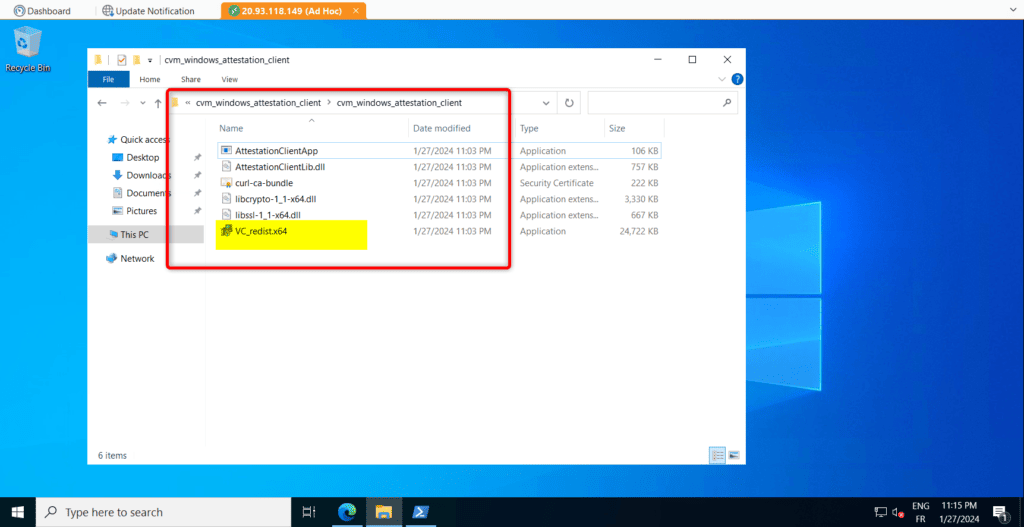 Installation de Microsoft Azure Attestation sur Windows Server