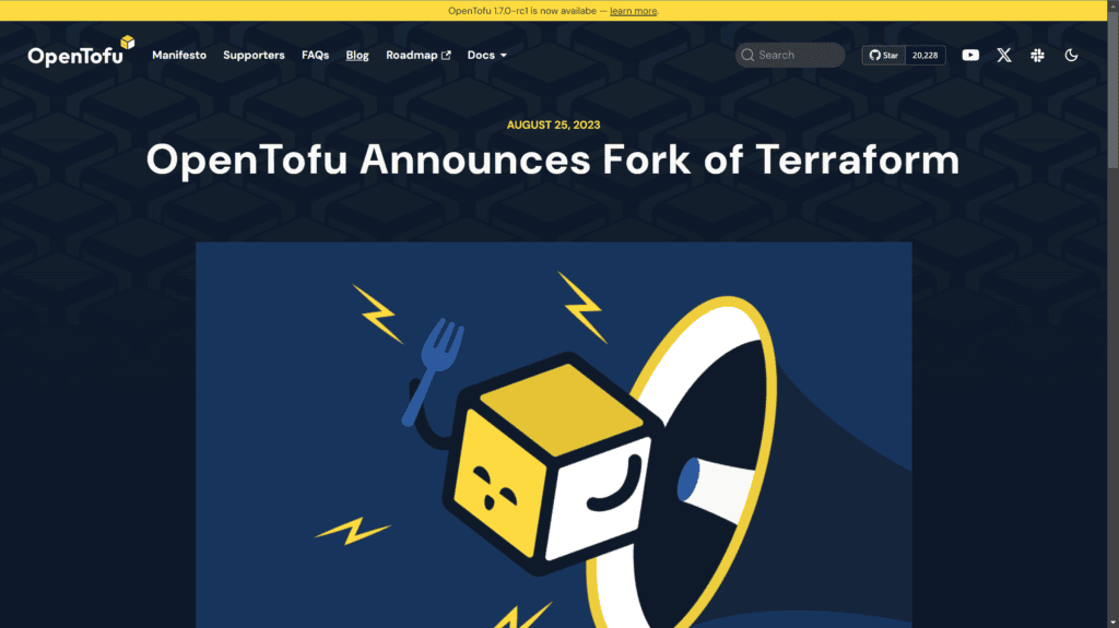 OpenTofu announces Fork of Terraform