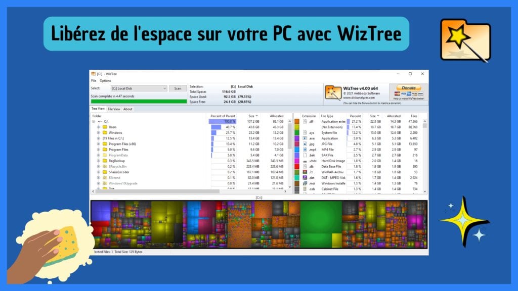 Libérez de l'espace sur votre ordinateur avec WizTree