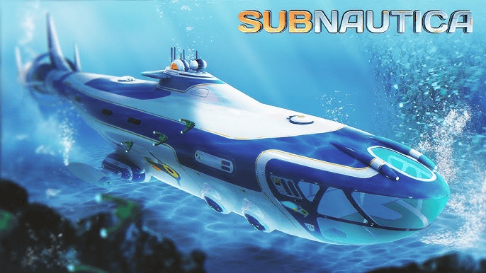 Sous-marin dans le premier jeu Subnautica