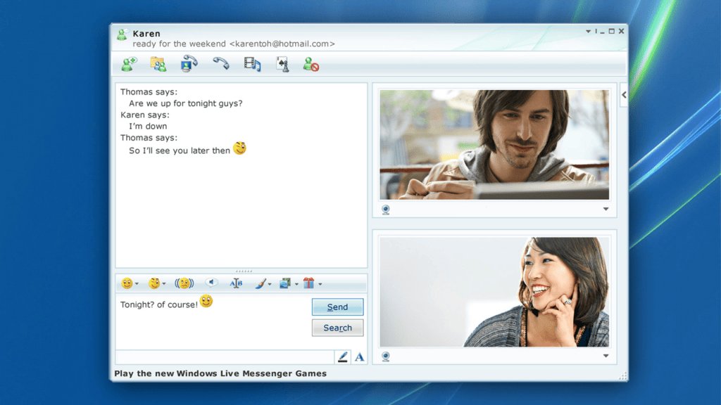 Aperçu de MSN Messenger que vous aurez peut-être connu selon votre génération