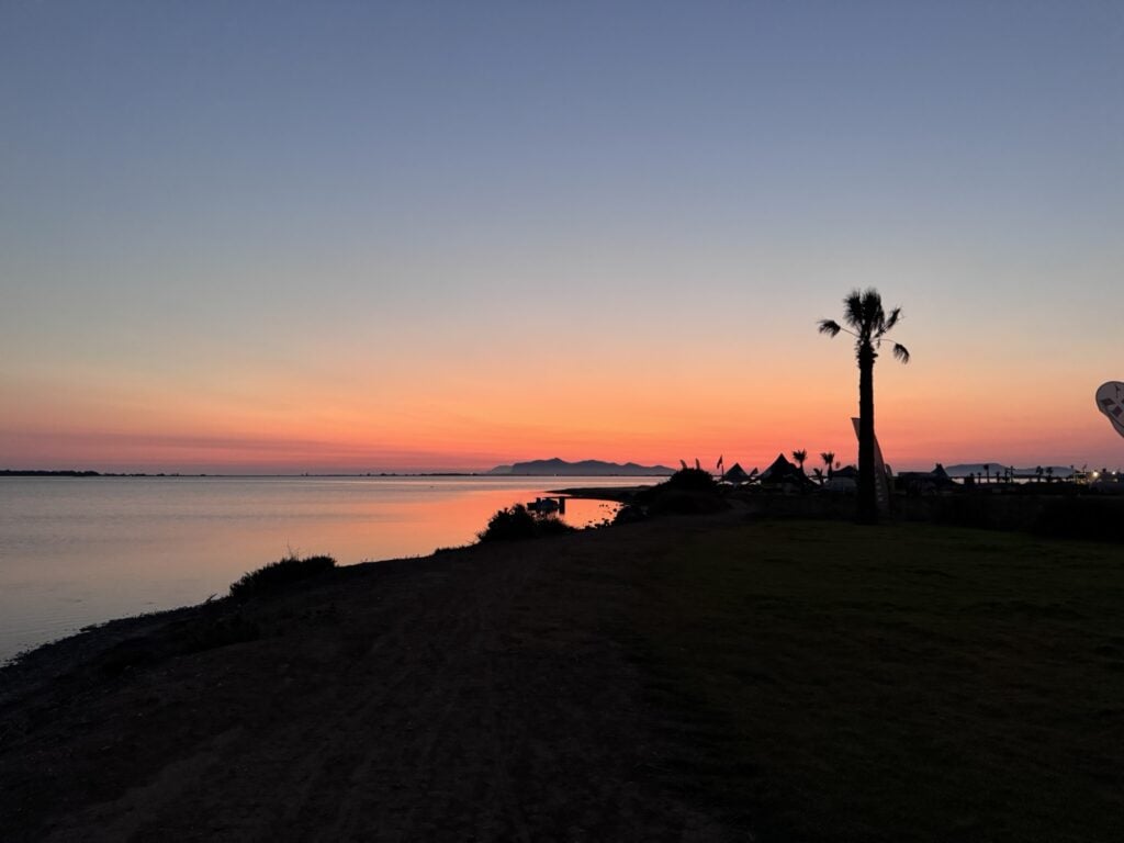 Dernière image de Marsala au moment du coucher de soleil