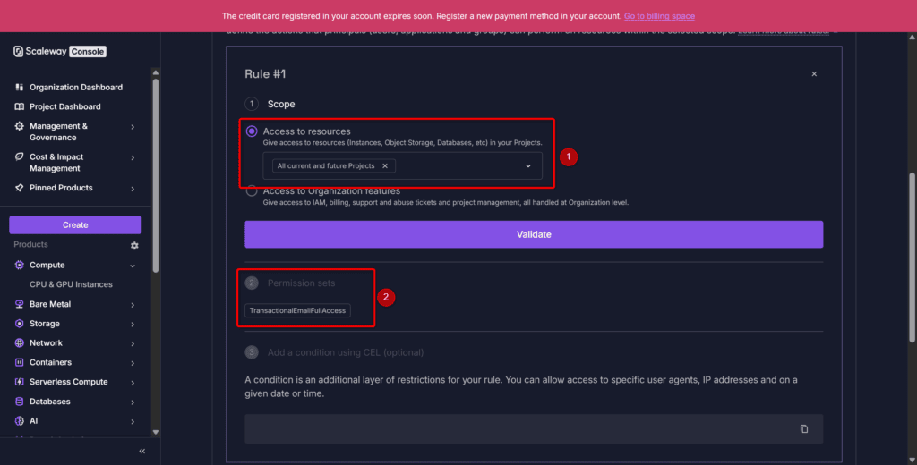 Création d'une Policy