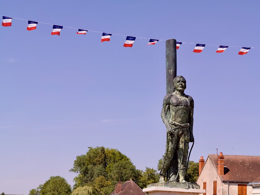 La statue du "Flotteur" sur le pont de Bethléem